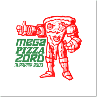 MEGA PIZZA ZORD SUPREME 2000 Posters and Art